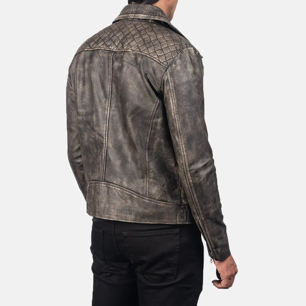 
Danny Tepattu Nahkainen Biker-takki Miehille – alternate product view 6
