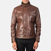 Darren Nahkainen Biker-takki Miehille – alternate product view 4