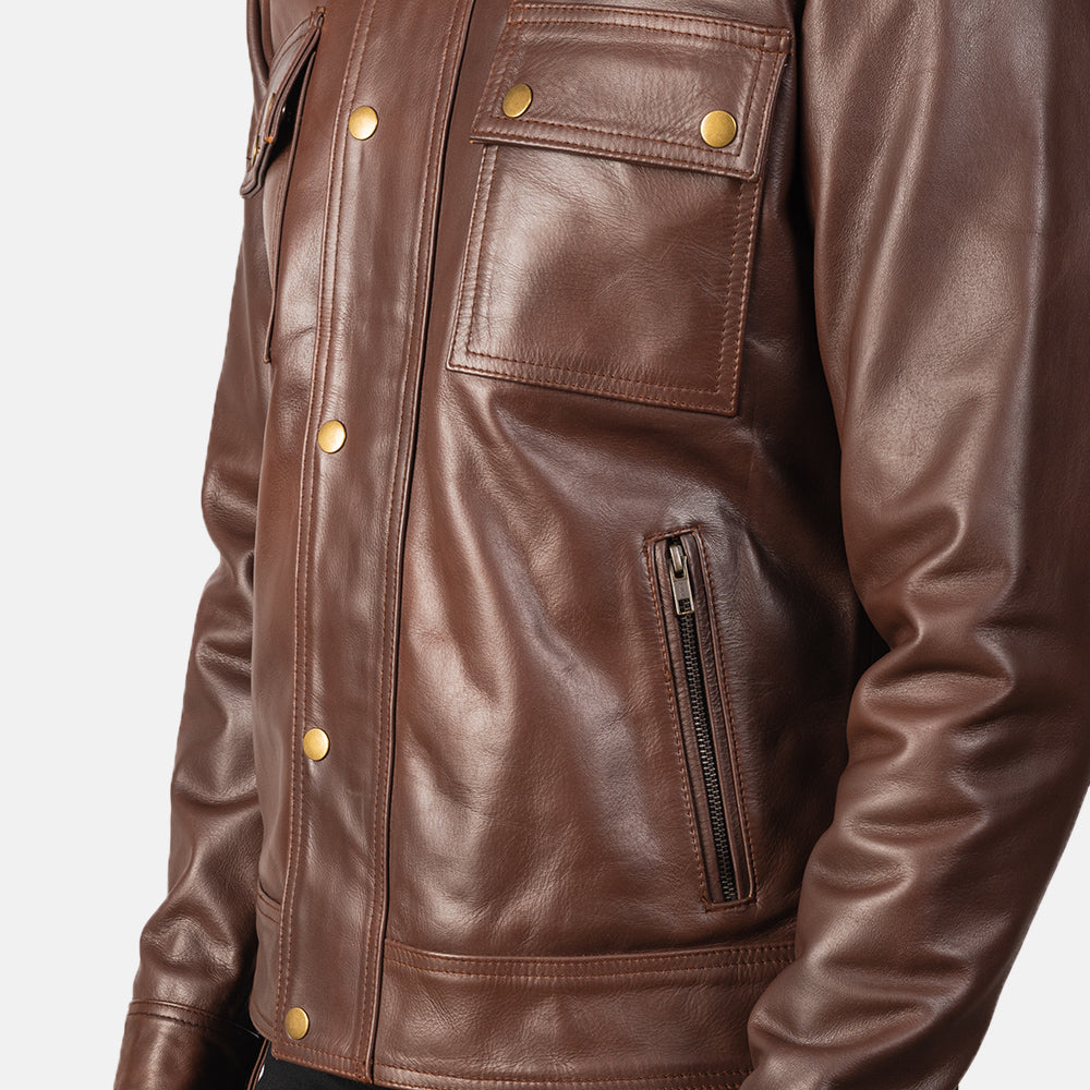 Darren Nahkainen Biker-takki Miehille – alternate product view 6