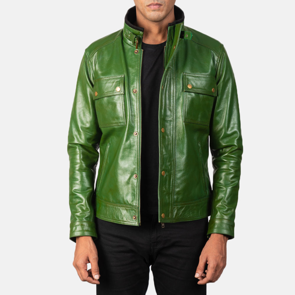 Darren Nahkainen Biker-takki Miehille – alternate product view 1