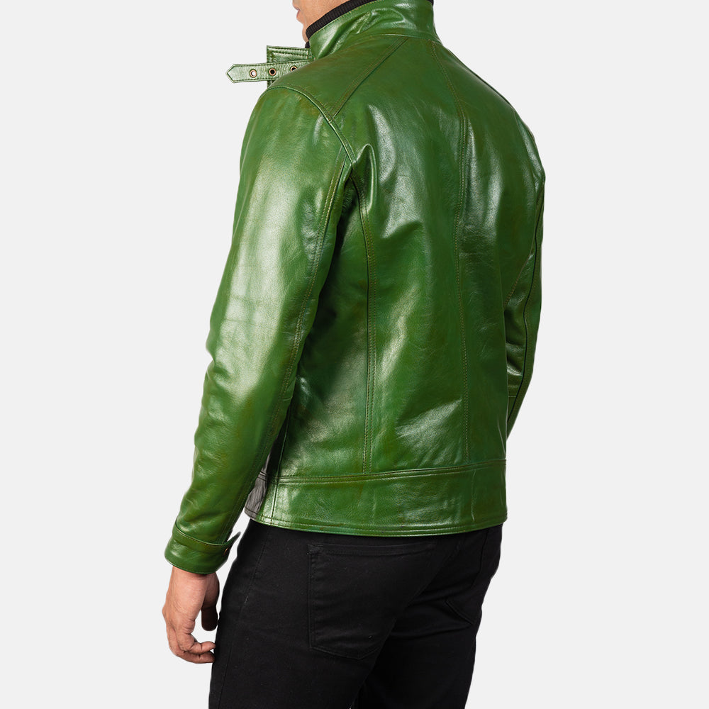 Darren Nahkainen Biker-takki Miehille – alternate product view 5