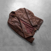 Dean Musta Nahkainen Biker-takki Miehille – alternate product view 8