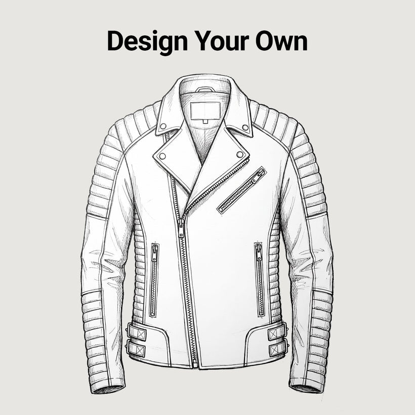 Design Your Custom Leather Jacket | Free Shipping & Alteration in Classic Full-Grain Leather - Front Profile View & Tailored Silhouette | Buy Online