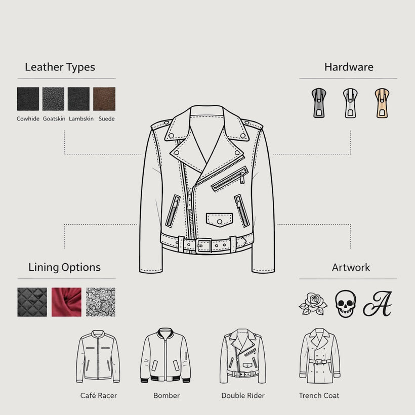 Design Your Own Nahkatakki Naisille