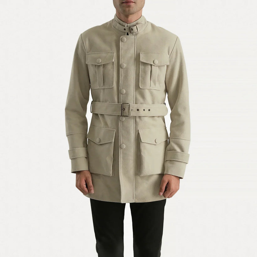 Dolf Off-White Mokkanahkatakki Miehille