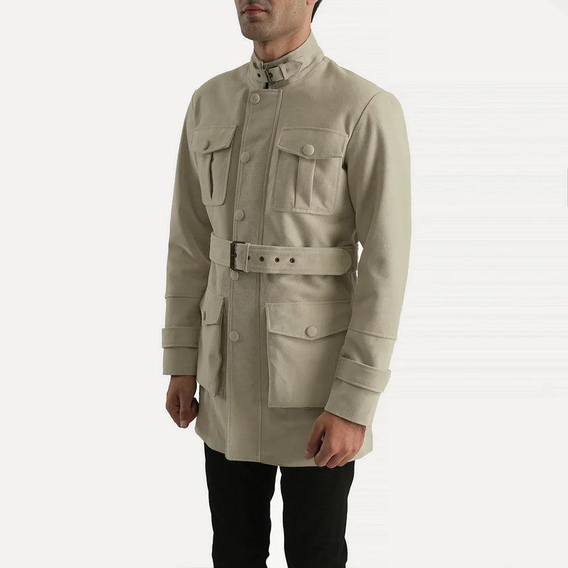 Dolf Off-White Mokkanahkatakki Miehille