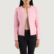 Elixir Collarless Nahkatakki Naisille – alternate product view 1