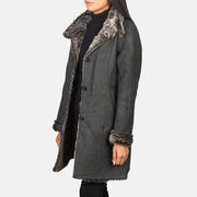 
Erica Shearling Nahkatakki pitkä Naisille – alternate product view 2