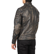 
Faisor Mocha Nahkainen Biker-takki Miehille – alternate product view 5