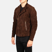 
Faisor Mocha Nahkainen Biker-takki Miehille – alternate product view 2
