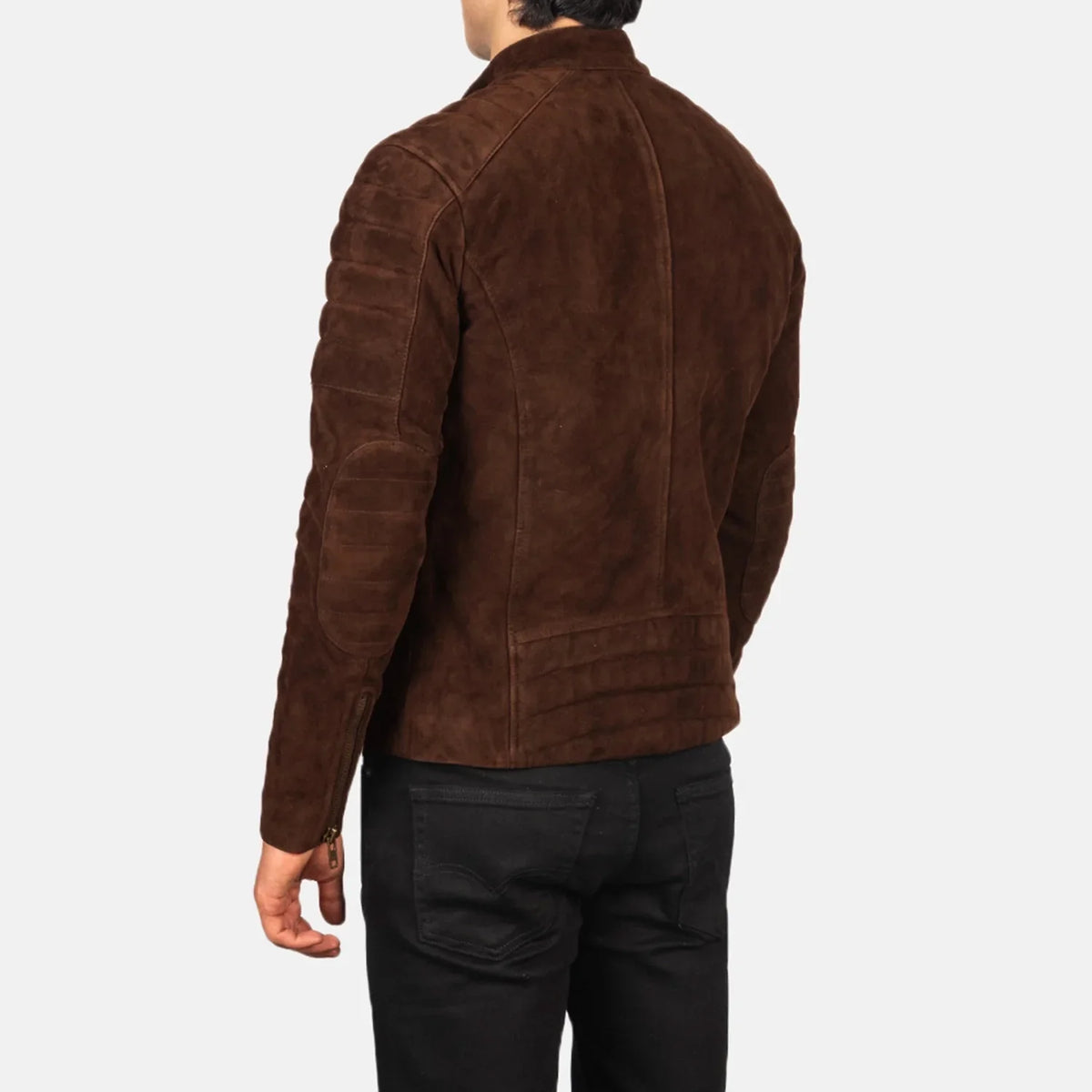 
Faisor Mocha Nahkainen Biker-takki Miehille – alternate product view 5