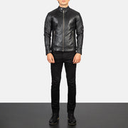 
Fernando Quilted Brown Suede Biker Jacket - Sivuprofiili ergonomisella hihanleikkauksella