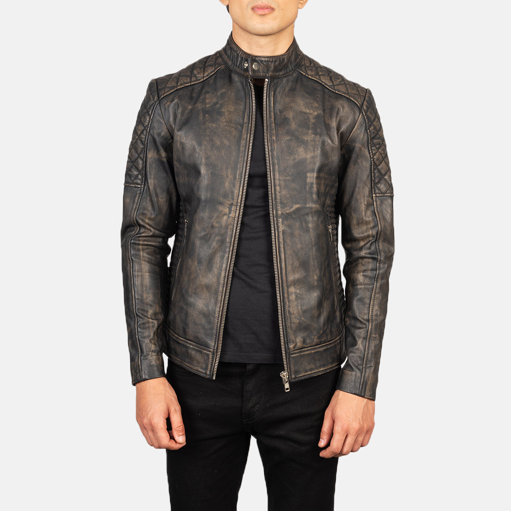 
Fernando Tepattu Nahkainen Biker-takki Miehille – alternate product view 1