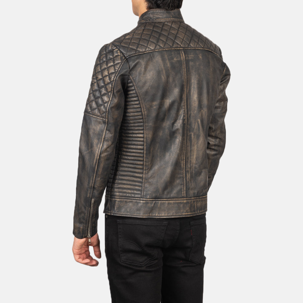 
Fernando Tepattu Nahkainen Biker-takki Miehille – alternate product view 5