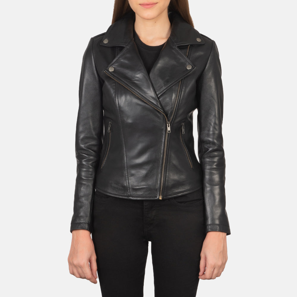 Flashback Nahkainen Biker-takki Naisille – alternate product view 1