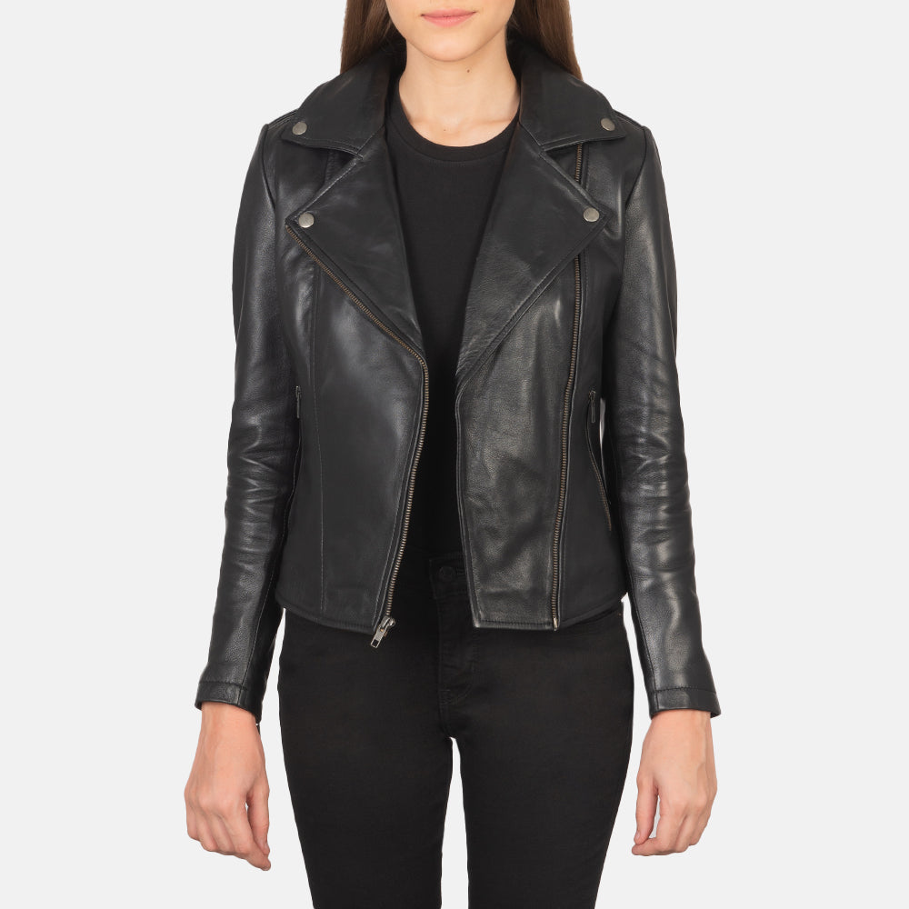 Flashback Nahkainen Biker-takki Naisille – alternate product view 2