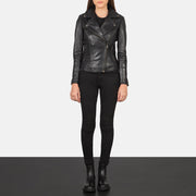 Flashback Nahkainen Biker-takki Naisille – alternate product view 3