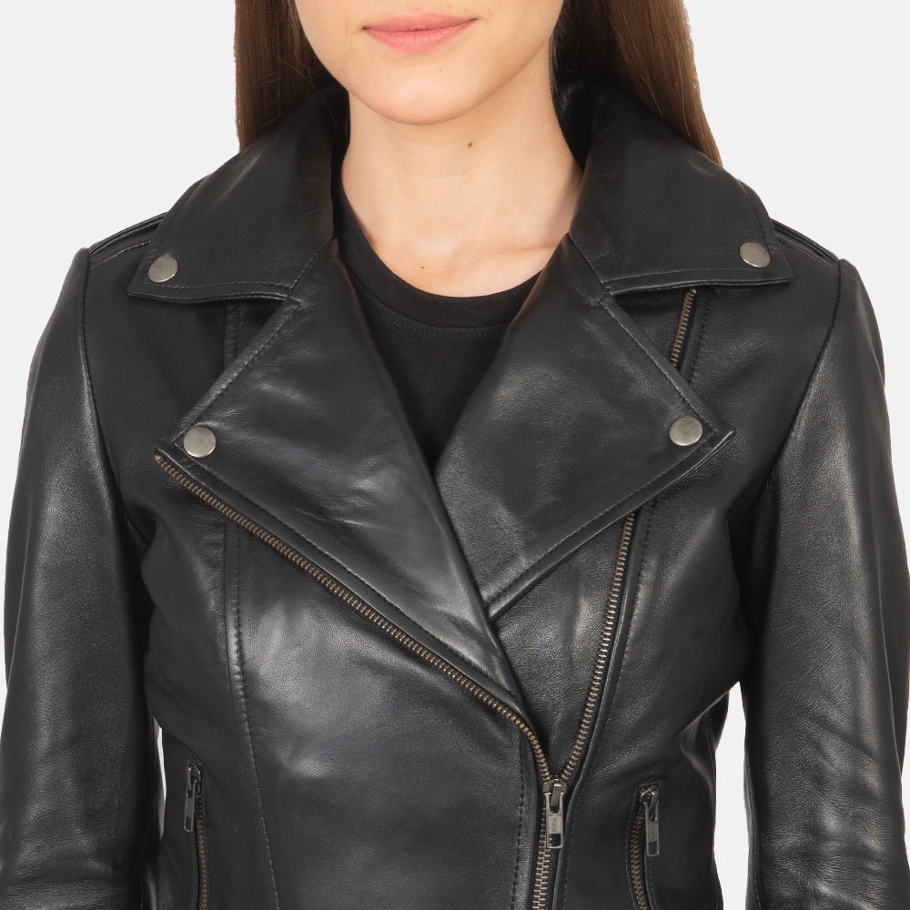 Flashback Nahkainen Biker-takki Naisille – alternate product view 4