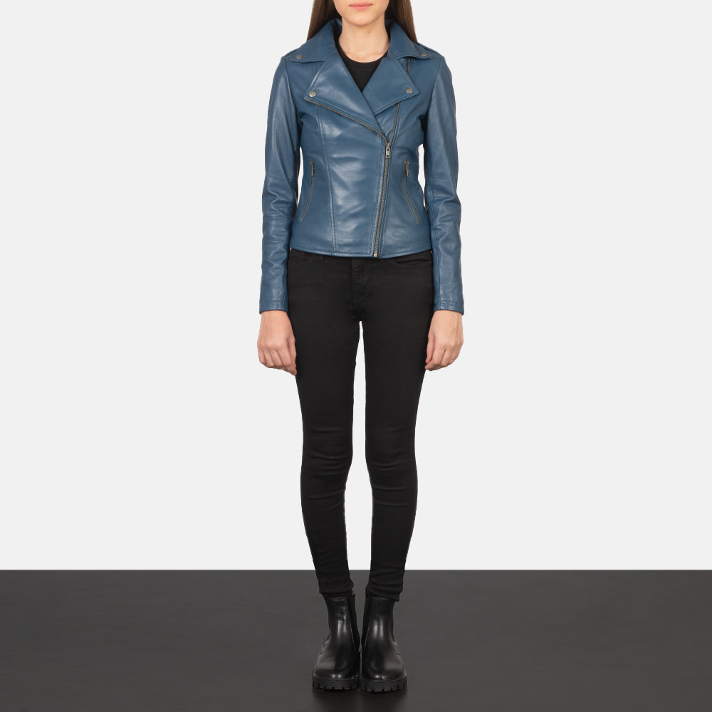 Flashback Nahkainen Biker-takki Naisille – alternate product view 3