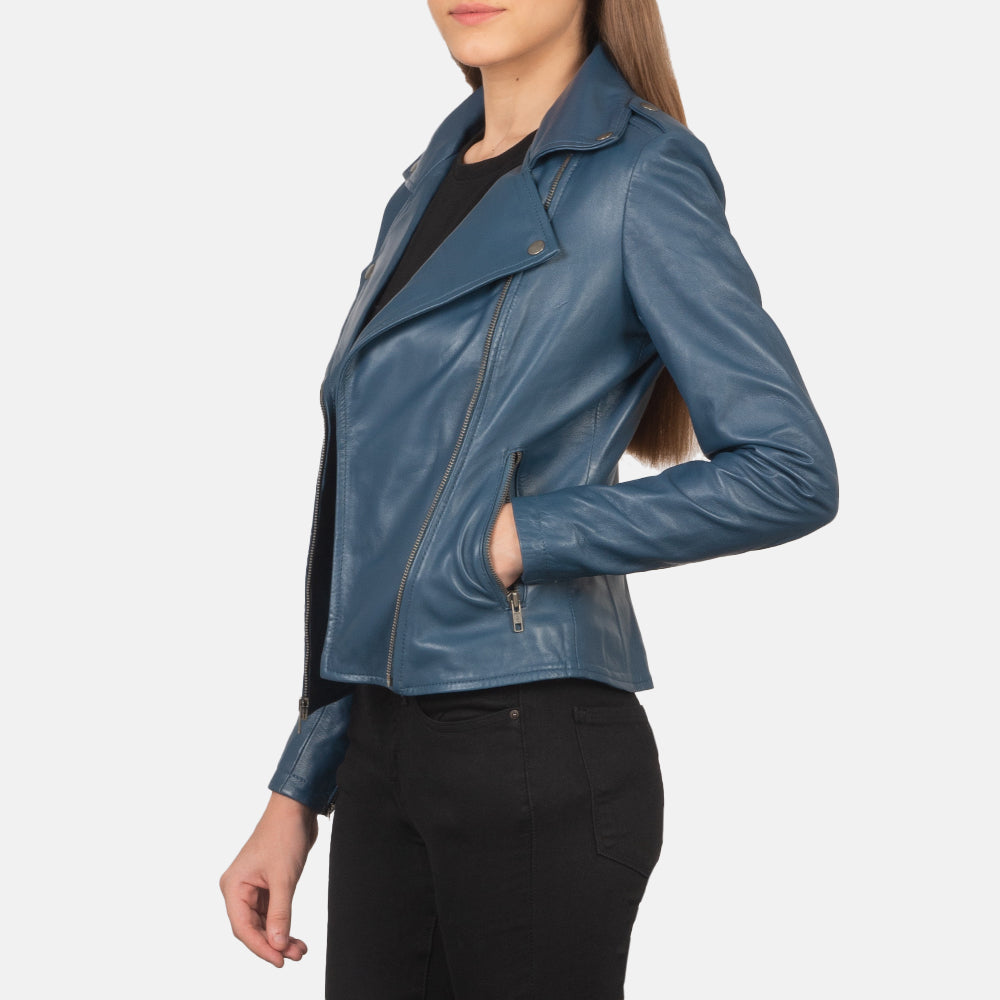 Flashback Nahkainen Biker-takki Naisille – alternate product view 4