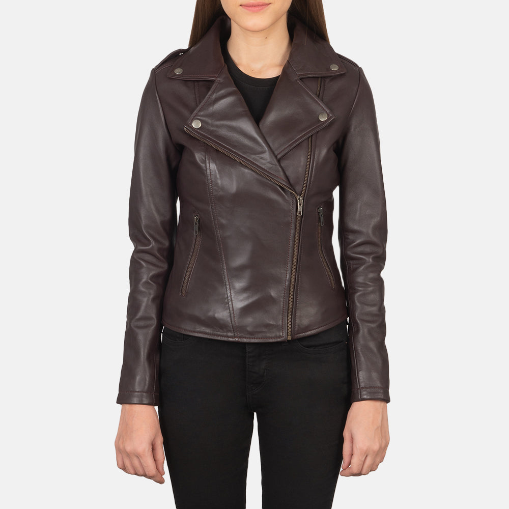 Flashback Nahkainen Biker-takki Naisille – alternate product view 1