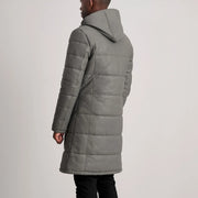 
Floyd Nahkatakki pitkä Vaaleanruskea Puffer Nahkatakki Miehille – alternate product view 5