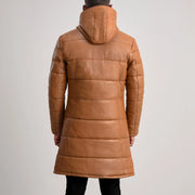 
Floyd Nahkatakki pitkä Vaaleanruskea Puffer Nahkatakki Miehille – alternate product view 5