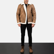 
Francis B-3 Musta Nahkainen Pommitakki Miehille – alternate product view 3
