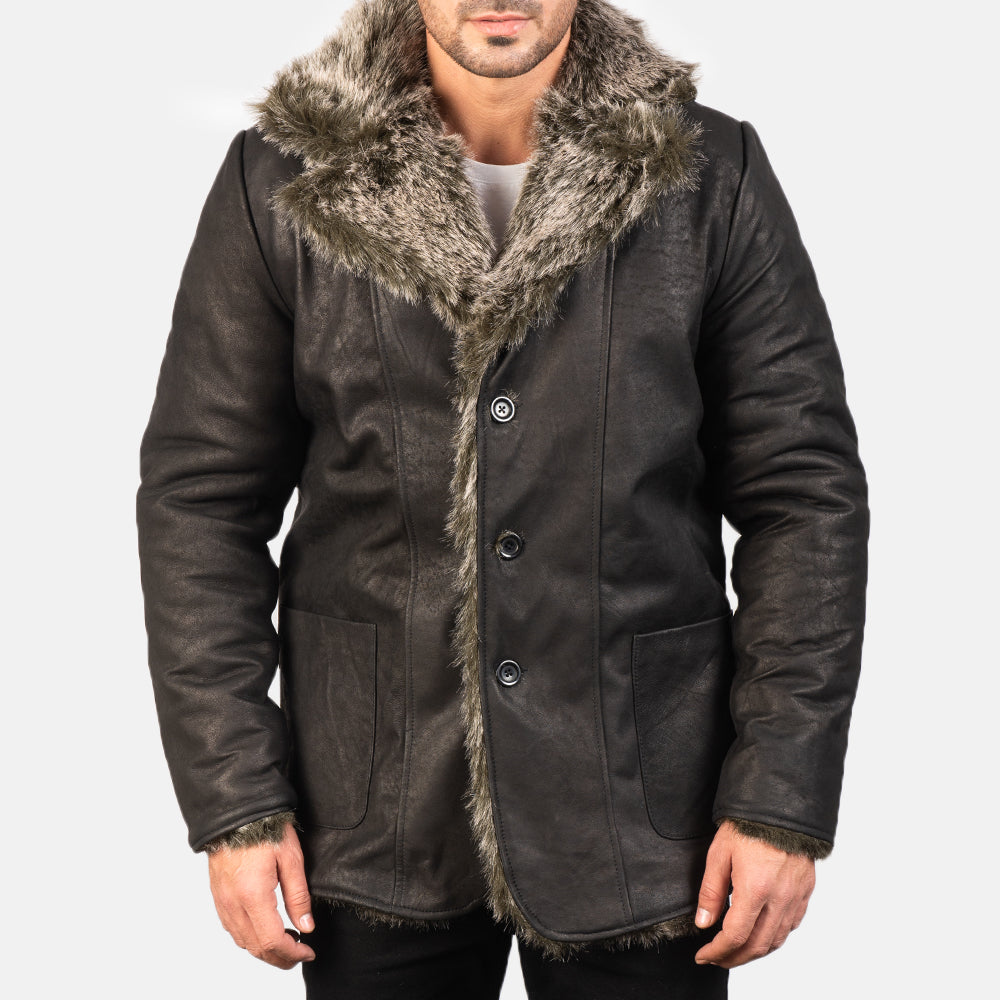 Furlong Nahkatakki Pitkä Beige Nahkatakki Pitkä Miehille – alternate product view 4