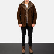 Furlong Nahkatakki Pitkä Beige Nahkatakki Pitkä Miehille – alternate product view 3