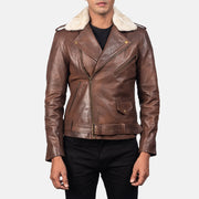 Furton Nahkainen Biker-takki Miehille – alternate product view 3