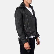 Furton Nahkainen Biker-takki Miehille – alternate product view 2