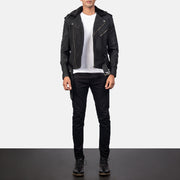 Furton Nahkainen Biker-takki Miehille – alternate product view 3