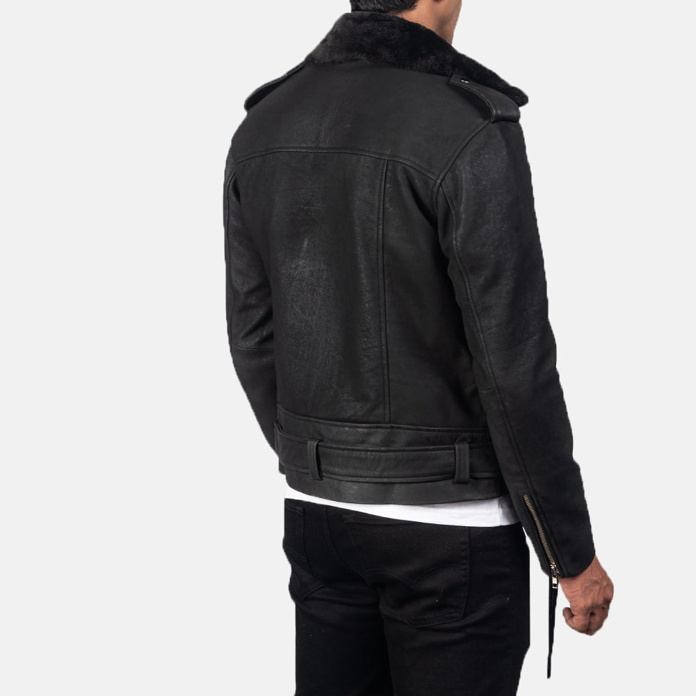 Furton Nahkainen Biker-takki Miehille – alternate product view 6