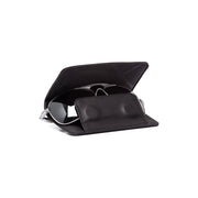 Glasses Case Maplewood Naisille in Classic 100% Full-Grain Leather - Front Profile View &amp; Tailored Silhouette | Buy Online