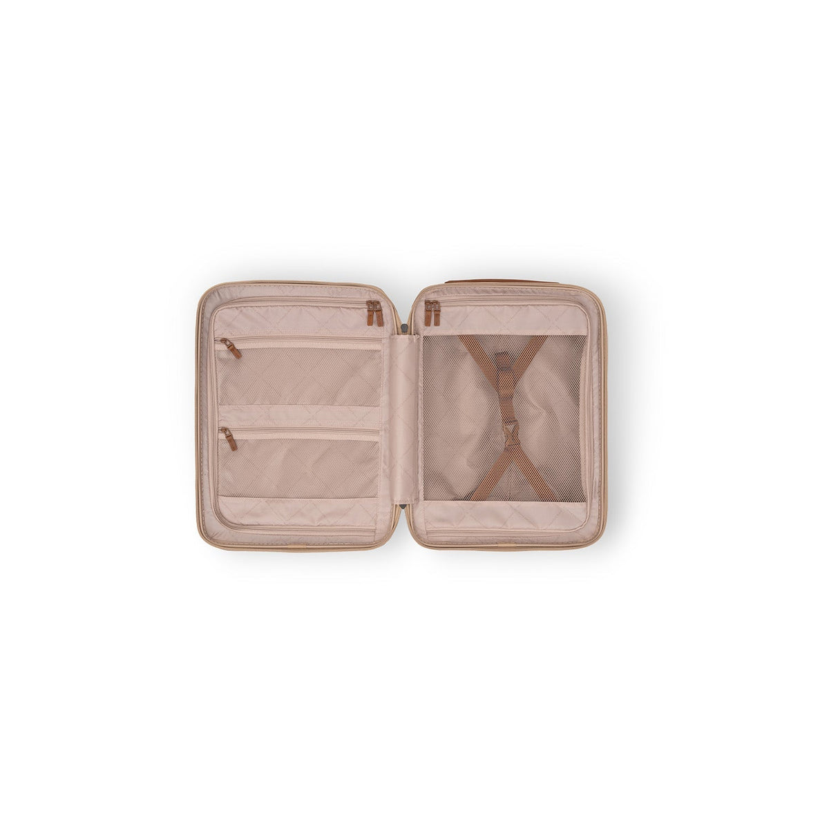 
Yksityiskohtainen lähikuva of Classic Collar & Heavy-Duty Zipper Hardware on Hand Luggage Suitcase Front Pocket Zuna Naisille Naisille