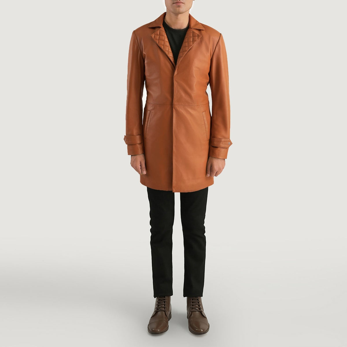 Infinity Nahkatakki Pitkä Miehille – alternate product view 3