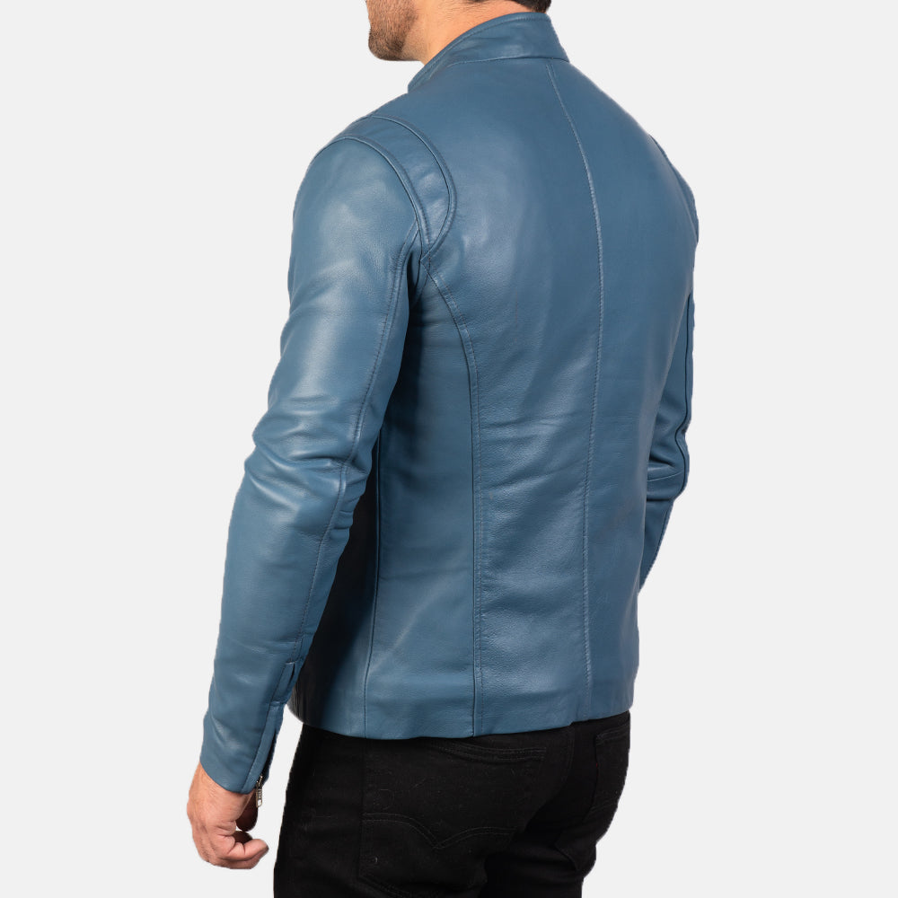 Ionic Nahkainen Biker-takki Miehille – alternate product view 5