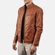 Ionic Nahkainen Biker-takki Miehille – alternate product view 2