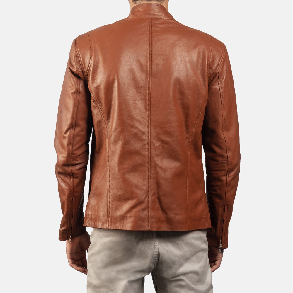 Ionic Nahkainen Biker-takki Miehille – alternate product view 4