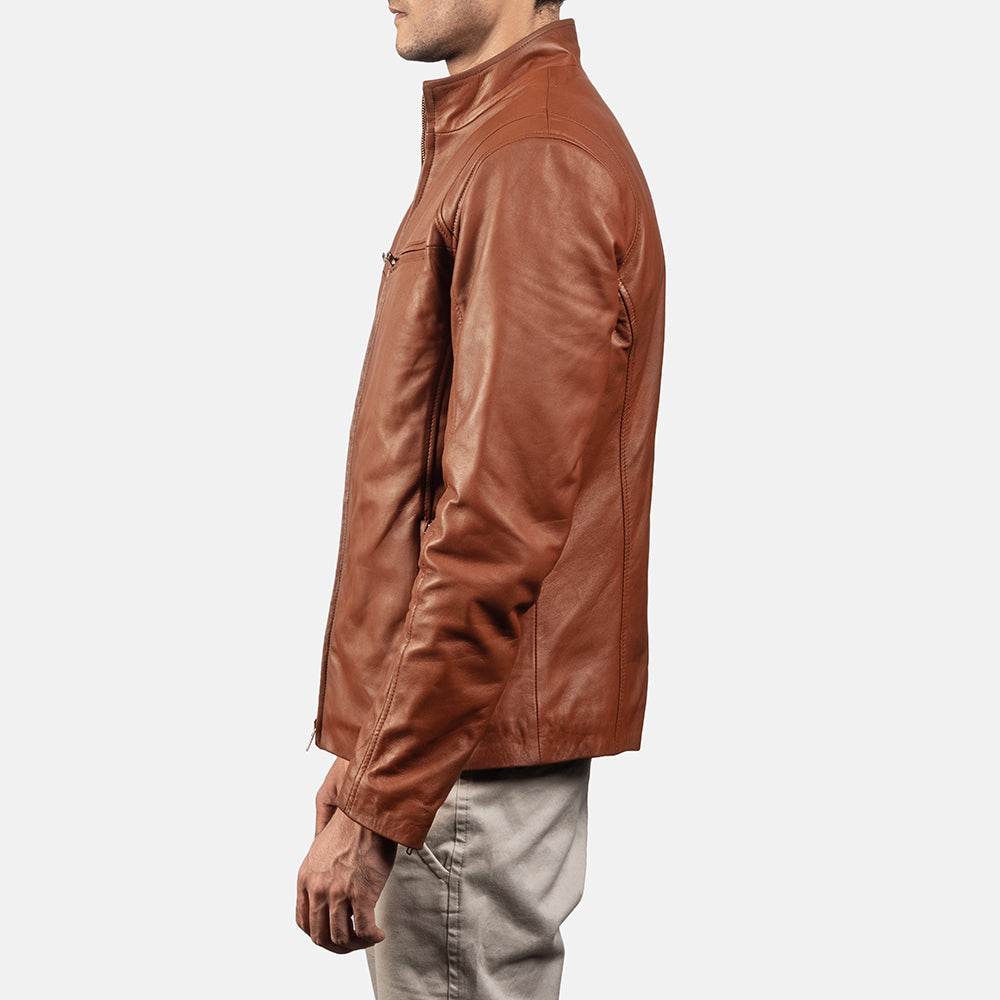 Ionic Nahkainen Biker-takki Miehille – alternate product view 5