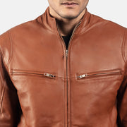 Ionic Nahkainen Biker-takki Miehille – alternate product view 6