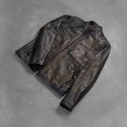 Ionic Nahkainen Biker-takki Miehille – alternate product view 8