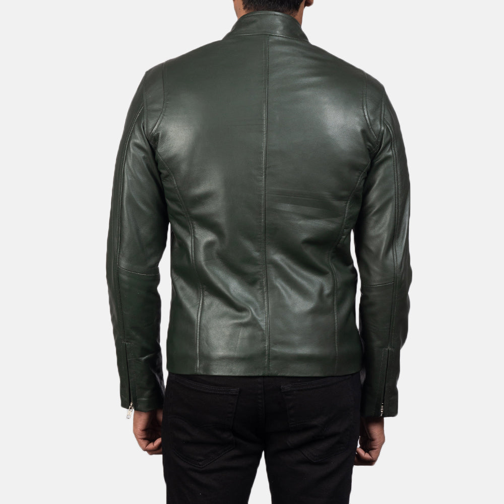 Ionic Nahkainen Biker-takki Miehille – alternate product view 5