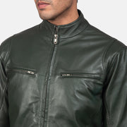 Ionic Nahkainen Biker-takki Miehille – alternate product view 6