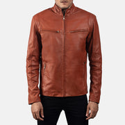 Ionic Nahkainen Biker-takki Miehille – alternate product view 1