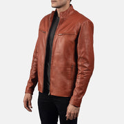 Ionic Nahkainen Biker-takki Miehille – alternate product view 2