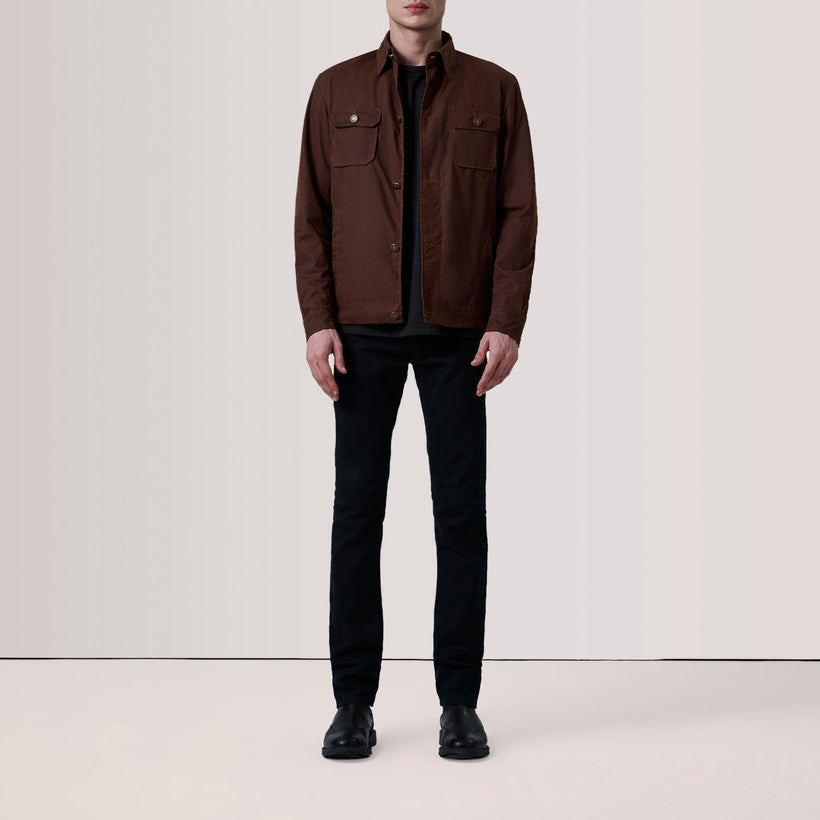 Irwin Ruskea Waxed Canvas Field Nahkatakki Miehille