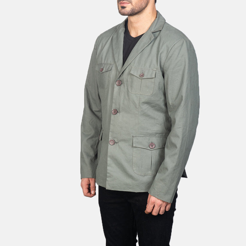 Kajetan Grey Safari Nahkatakki Miehille