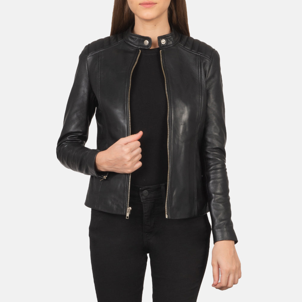 
Kelsee Nahkainen Biker-takki Naisille – alternate product view 1